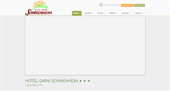 Desktop Screenshot of hotel-sonnenheim.at