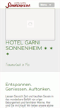 Mobile Screenshot of hotel-sonnenheim.at