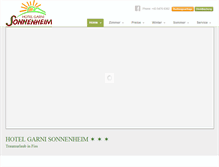 Tablet Screenshot of hotel-sonnenheim.at