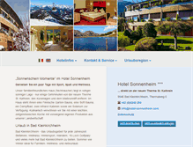 Tablet Screenshot of hotel-sonnenheim.com